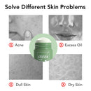 Green Tea Mask Stick Oil Control Eggplant Acne Deep Cleaning Mask Skin Care Moisturizing Remove Blackhead Skin Care Beauty