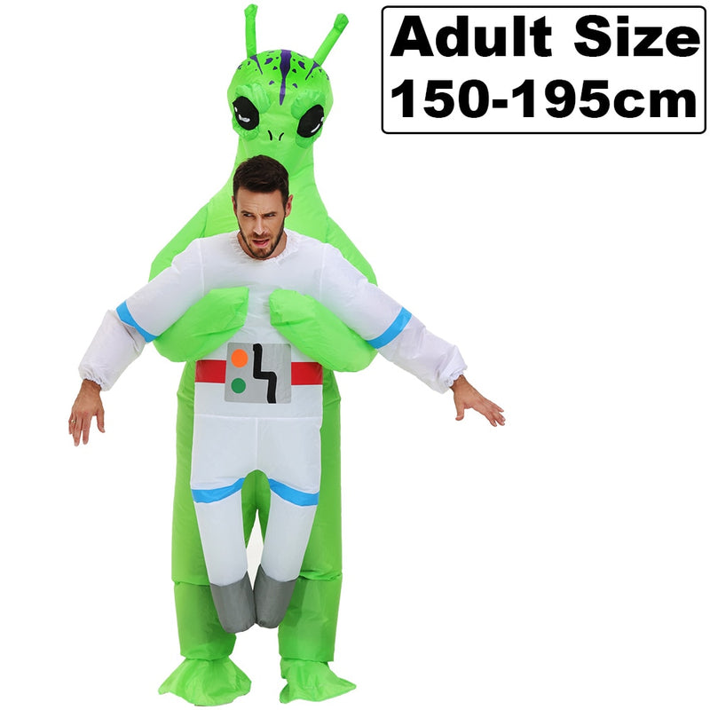 Adult Kids Astronaut Alien Inflatable Costumes Funny Mascot Cartoon Anime Fancy Dress Suit Purim Halloween Party Cosplay Costume