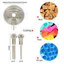 32/63pcs Cutting Tool Saw Blades for Dremel Metal Cutter Power Tools Rotary Tool Wood Cutting Discs Drill Mandrel Cutoff