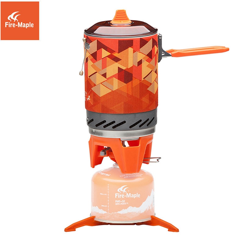 Quemador de estufa de Gas para exteriores Fire Maple X2, sistema de cocina portátil turístico con olla intercambiadora de calor, FMS-X2, Camping, senderismo, cocina de Gas