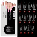 Beautilux Express Nails Soak Off Soft Traceless Gel Tips Press On DIY Nail Art Uñas postizas Cubierta completa Cápsulas americanas 552pcs