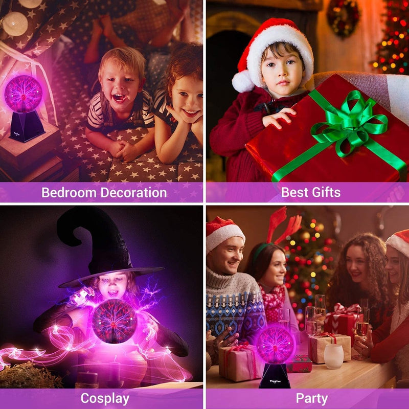 New Novelty Plasma Magic Ball Lamp Touch Night Light Christmas Gift Thunder Lightning Toys for Kid Home Party Prop Decoration