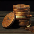 3Pcs Cup Coasters Square Round Wood Drink Coaster Heat Insulation Cup Mat Wooden Mug Coaster Table Placemat Kitchen Accessories