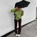 Oversize Sweater Women 2021 Y2K Autumn Winter Sweater Couple Dinosaur Loose Pullovers 90s Green Long Sleeve Knitted Jumper Women