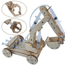 Juguetes STEM para niños, juego de tecnología de experimentos de ciencia educativa, modelo de excavadora hidráulica DIY, rompecabezas, juguetes pintados para niños