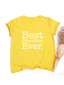 La mejor camiseta de la abuela Ever, la mejor camiseta de la mamá, regalo para el nuevo Grammy, camiseta linda del Día de la madre, camisetas divertidas de la abuela, ropa