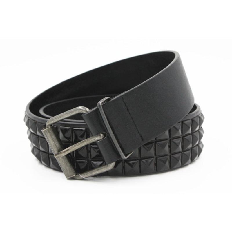 Shiny Pyramid Fashion Rivet Belt Men&amp;Women&