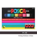 UNI POSCA Marker Pen PC-1M PC-3M PC-5M Set POP Poster Advertising Paint Pen Comic Painting Round Head Stationery Caneta Posca