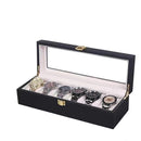 New Wood Watch Box Storage Red Watch Collection Box With Gold Lock Jewelry Organizer For Women