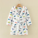Batas para niños Bata cálida de invierno para niños Niñas Albornoz infantil Albornoz de baño para niños de 2 a 8 años Ropa de dormir