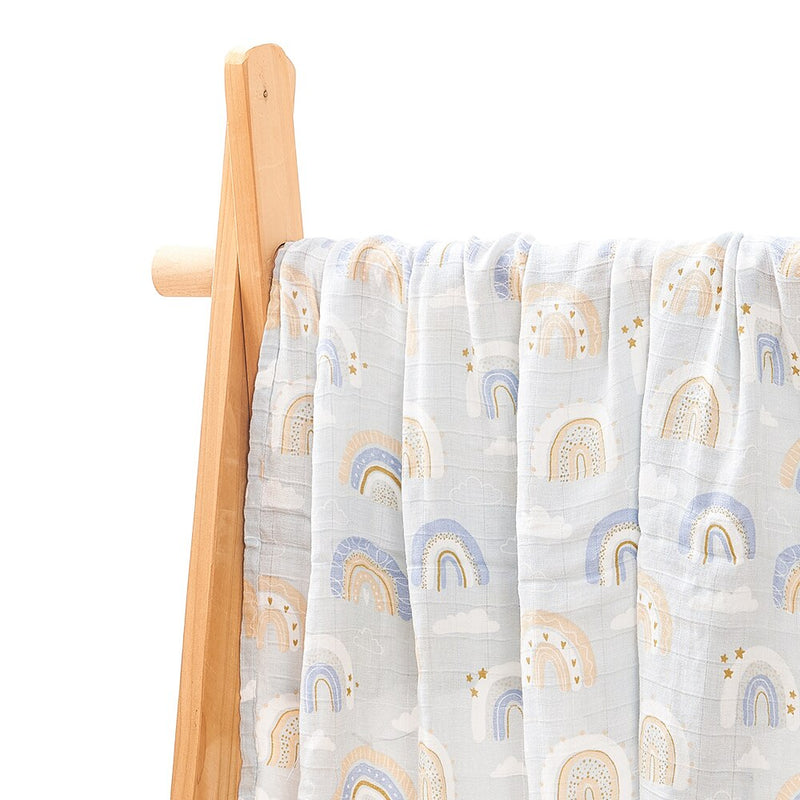 Kangobaby #My Soft Life# Pure And Fresh Bamboo Cotton Newborn Muslin Swaddle Blanket Baby Bath Towel Infant Quilt Stroller Cover