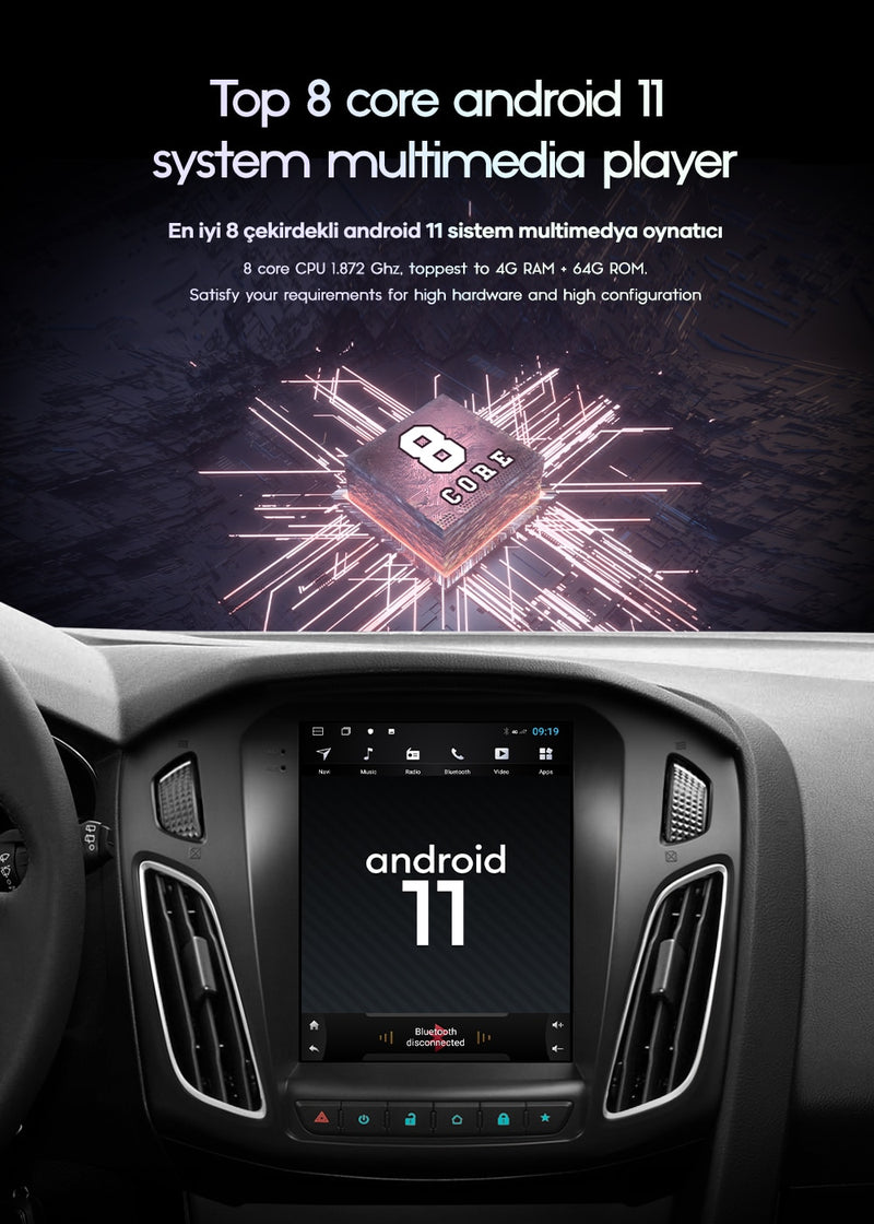 Radio de coche Android 11,0 para Opel Astra J Vauxhall Buick Verano 2009-2015 reproductor de vídeo Multimedia 2Din 4G WIFI Carplay unidad principal