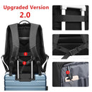 EURCOOL 17 Inch Laptop Backpack For Men Waterproof Functional with USB Charging Backpacks Male Business Men&