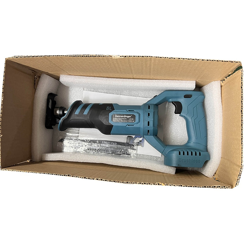 Lithium battery reciprocating saw 18v cordless reciprocating saw with 4 pieces saw blades compatible BL1830 BL1830 BL1850 BL1860