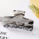 Fashion Leopard Print Hair Claws Geometric Hair Clamp Grab Hair Styling Hair Clips for Women Girls Hairpin Hair Accessories