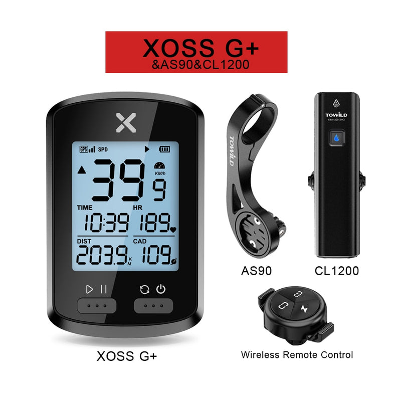 XOSS Bike Computer G Plus Wireless GPS Speedometer Waterproof Road Bike MTB Bicycle Bluetooth ANT+ with Cadence Cycling Computer