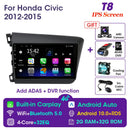 Vtopek 9" 4G Carplay DSP 2din Android 11.0 Car Radio Multimidia Video Player Navigation GPS For HONDA CIVIC 2012-2015 Head Unit
