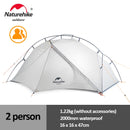 NaturehikeTent VIK Ultralight Single Tent Waterproof Camping Tent Outdoor Hiking Tent 1 People 2 People Travel Tent Cycling Tent