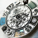 Amulet Magical Lucky Symbol Tree Flower Karma Whell Sun Bird Butterfly Pendants Jewelry 925 Sterling Silver Gift For Women Men