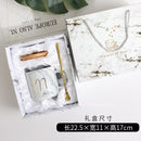 FSILE Marble Pattern Cup Gold Rim Mug Gift Box Set Coffee Cup  Couple Women Cup Flamingo Cup Ceramic with Hand Ceremony