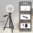 10&quot; 26cm LED Selfie Ring Light Photography Video Light RingLight Phone Stand Tripod Fill Light Dimmable Lamp Trepied Streaming