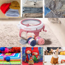 Máquina de tejer 48 agujas Máquina de telar de tejer Telar de tejer inteligente Kit de máquina de telar de tejer de punto redondo Kit de máquina de telar de punto doble