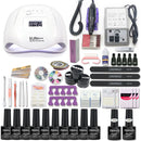 Manicure Set Acrylic Nail Kit With 120/54W Nail Lamp Choose Gel Nail Polish Nail Art Set  Manicure Machine All For Manicure