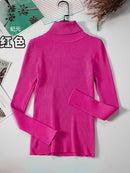 2022 Basic Turtleneck Women Sweaters Autumn Winter Thick Warm Pullover Slim Tops Ribbed Knitted Sweater Jumper Soft Pull Female