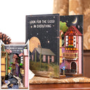 Cutebee DIY Bücherecke Miniaturen Regaleinsatz Buchstütze Puppenhaus Modell Roombox Bausatz Holz Bücherregal Spielzeug Geschenke 3D Haus