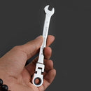 Combination Ratchet Wrench, with Flexible Head, Dual-purpose Ratchet Tool, Ratchet Combination Set. Car Hand Tools