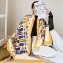 Bufanda de Cachemira de invierno de lujo para mujer, diseño 2022, manta cálida de Pashmina, Bufandas de caballo, chal femenino, chal, Foulard grueso, Bufanda