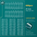 Nailpop 600pcs PRO Fake Nails Semi-Matte Almond Coffin Full/Half Acrylic Square False Nail Tips for Extension Tip Manicure tool