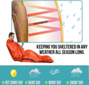 Saco de dormir de supervivencia de emergencia Manta de emergencia térmica impermeable ligera Saco Bivy con bolsa de cordón portátil