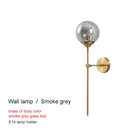 Modern Chandelier Brass Glass Ball Lighting For Living Room Dining Art Decoration Restaurant Black Hanging Lamp Home Lustre