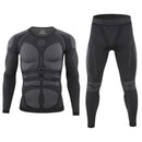 Warm Autumn Winter Long Sleeve Outdoor Thermal Underwear Set Fleece Slim Fit Army Tactical Hiking Military Clothes Top + Pants C