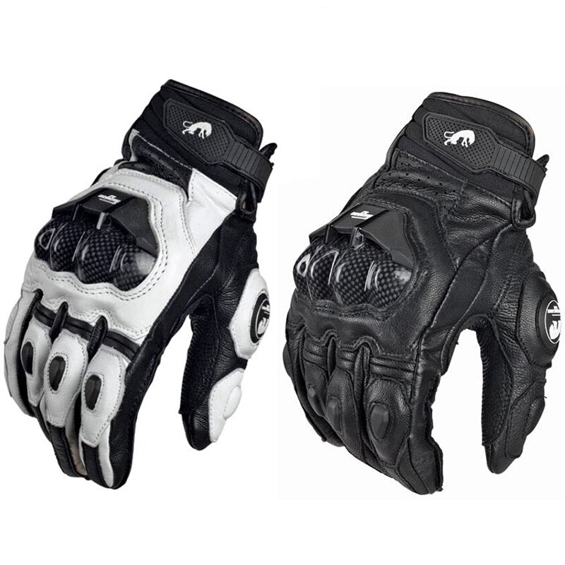 Guantes de cuero genuino de alta calidad para hombre luva moto guantes de moto AFS6 guantes rekawice motocyklowe