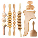 Tcare 7Pcs/Set Wood Therapy Massage Gua Sha Tools, Maderoterapia Colombiana, Lymphatic Drainage Massager Roller Therapy Cup New