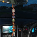 Sunligoo Reiki Healing 7 Chakra Tumbled Gemstone W/ Tassel Spiritual Meditation Window Car Feng Shui Hanging Ornament Home Decor