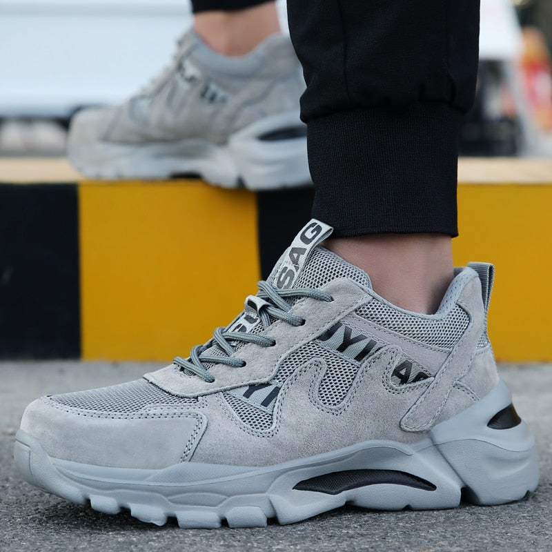 New Work Boots Safety Steel Toe Shoes Men Work Sneakers Puncture Proof Boots Safety Shoes Men Industrial Shoes Security Boots