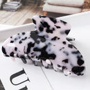 Fashion Leopard Print Hair Claws Geometric Hair Clamp Grab Hair Styling Hair Clips for Women Girls Hairpin Hair Accessories