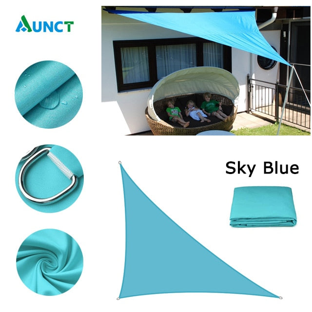 Waterproof Sun Shelter Triangle Sunshade Protection Outdoor  Cover Garden Patio Pool Shade Sail Awning Camping Sun Shade 420D