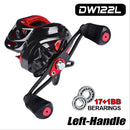 Fishing Baitcasting Reel All Metal Spool 18+1BB 10kg/22LB Max Drag Force Speed Ratio 7.2:1 Magnetic Metal Casting Fishing Reel