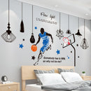 Kronleuchter Lichter Wandaufkleber PVC-Material DIY Wohnzimmer Wandtattoo für Teenager Schlafzimmer Kinder Kinderzimmer Dekoration