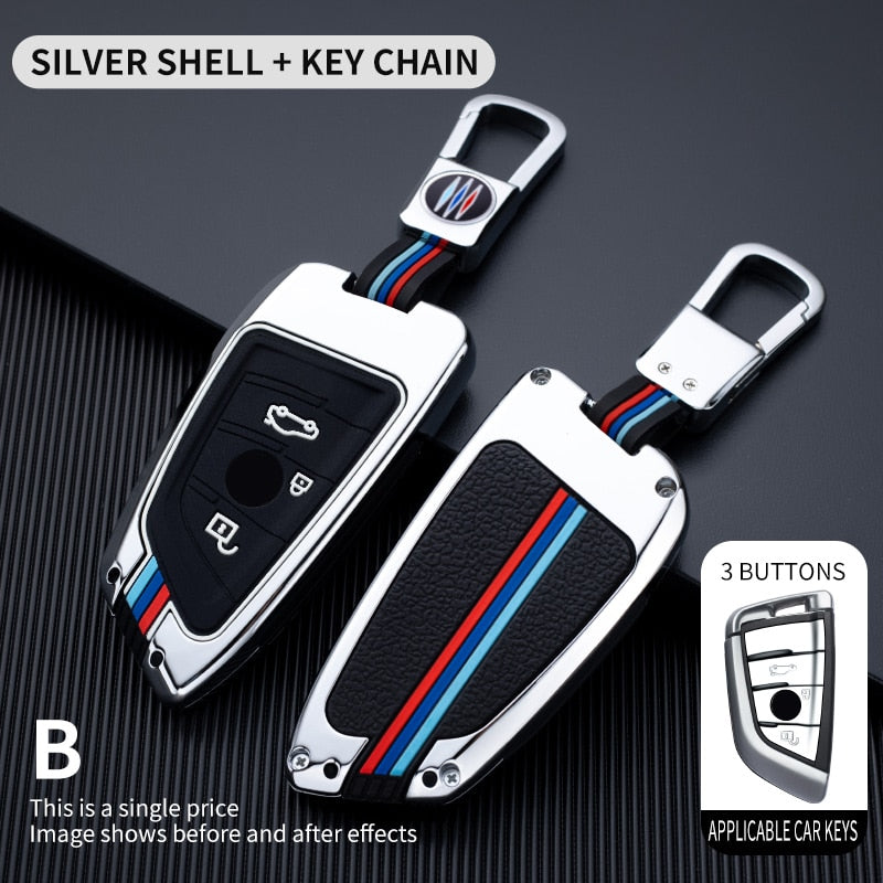 Zinc Alloy Car Key Case Cover Shell Protector for BMW X1 X3 X4 X5 F15 X6 F16 G30 7 Series G11 F48 F39 520 525 G20 118i 218i 320i