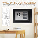 Digitaler Safe Kleiner Haushalts-Mini-Stahlsafe Geldbank-Sicherheitsbox Bewahren Sie Bargeld, Schmuck oder Dokumente sicher mit Schlüssel auf