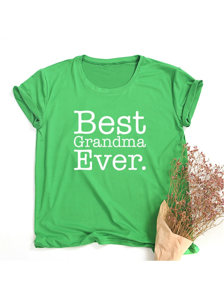La mejor camiseta de la abuela Ever, la mejor camiseta de la mamá, regalo para el nuevo Grammy, camiseta linda del Día de la madre, camisetas divertidas de la abuela, ropa