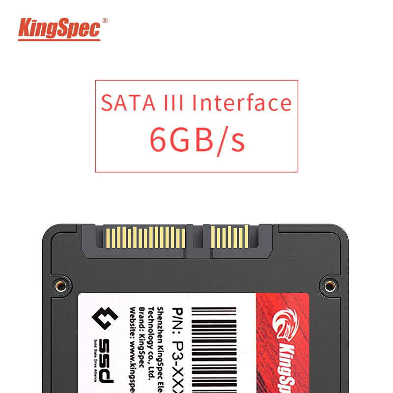 KingSpec SSD 2.5 '' SATA3 256GB 64GB 128GB Hdd 512GB 1TB 2TB SSD Disco interno Unidad de estado sólido Hd para computadora portátil PC de escritorio
