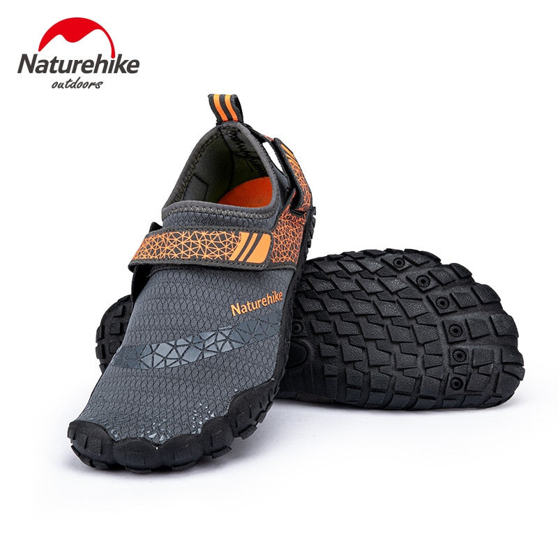 Zapatos de playa Naturehike antideslizantes para vadear río arriba, suela de goma gruesa, antideslizante, resistente al desgaste, diseño de orificio de drenaje inferior