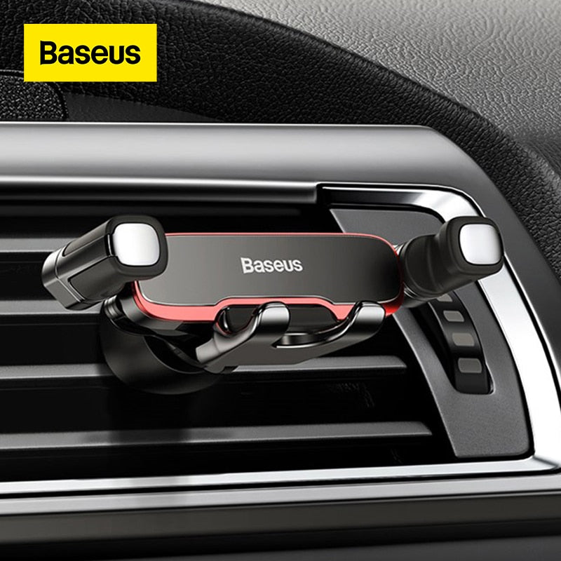 Baseus Gravity Car Holder For Phone in Car Air Vent Mount Holder Stand for iPhone 12 Air Vent Mount Cell Phone Support