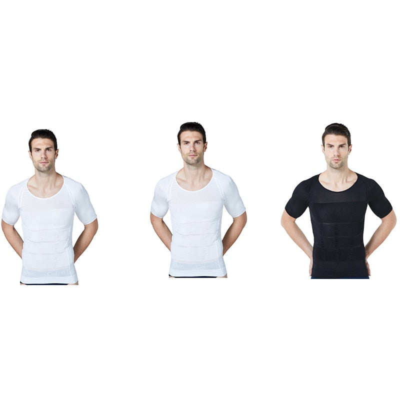 2021 Herren Shapewear Cooling T-Shirt Compression Body Shaper